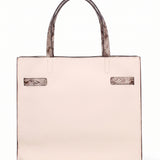 Borsa a Mano in Pelle Vegana Beige