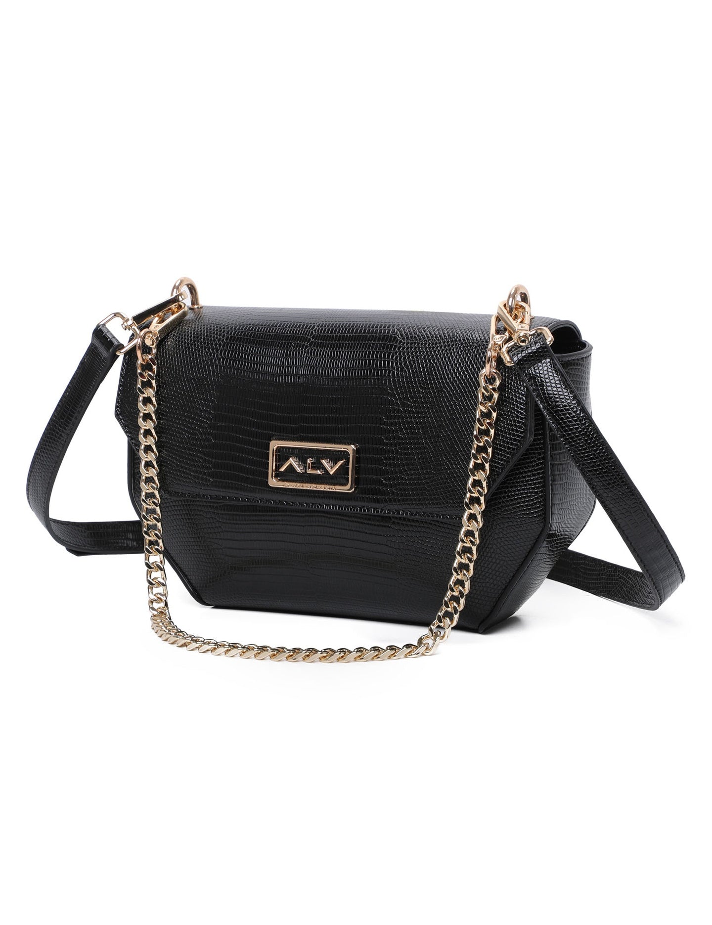 ALV Damen-Schultertasche – Schwarz