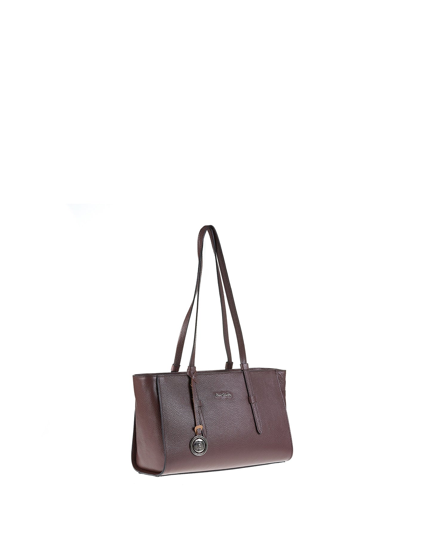 Borsa a Mano in Vera Pelle Cioccolato