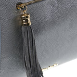 Borsa a Mano in Vera Pelle Grigio