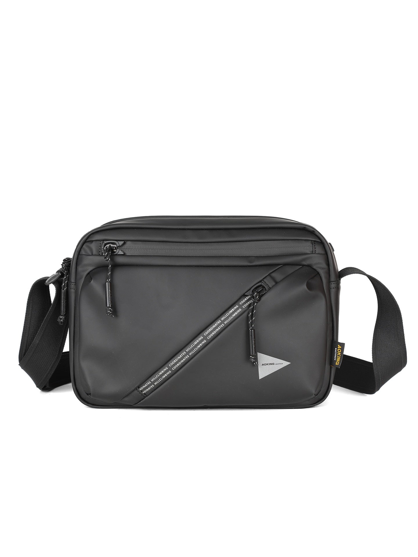 Borsa a Tracolla Unisex Zenitho Elite in Cotone Nero Aoking