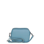 Borsa a Tracolla in Dollaro Leather Azzurro