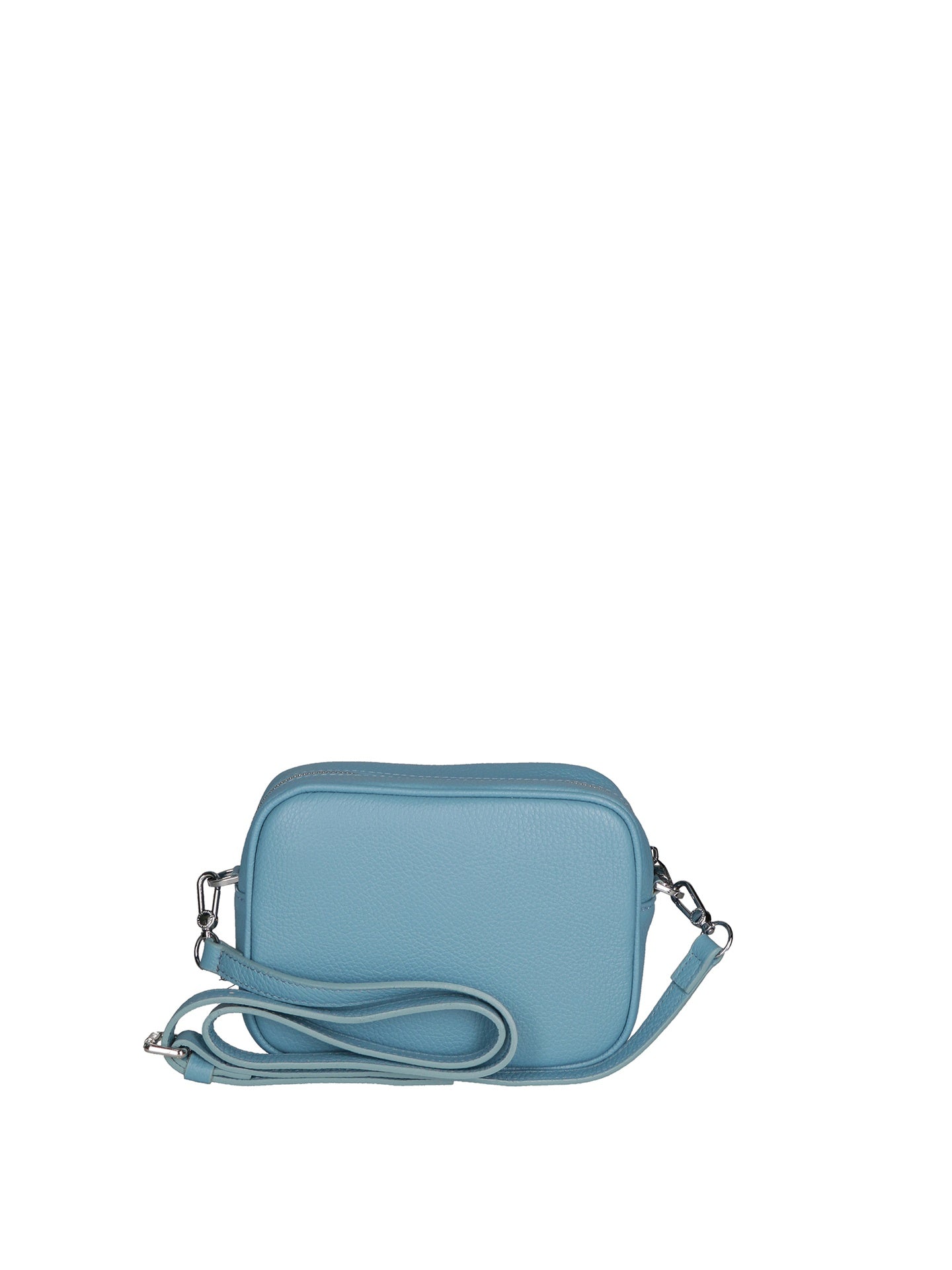 Borsa a Tracolla in Dollaro Leather Azzurro