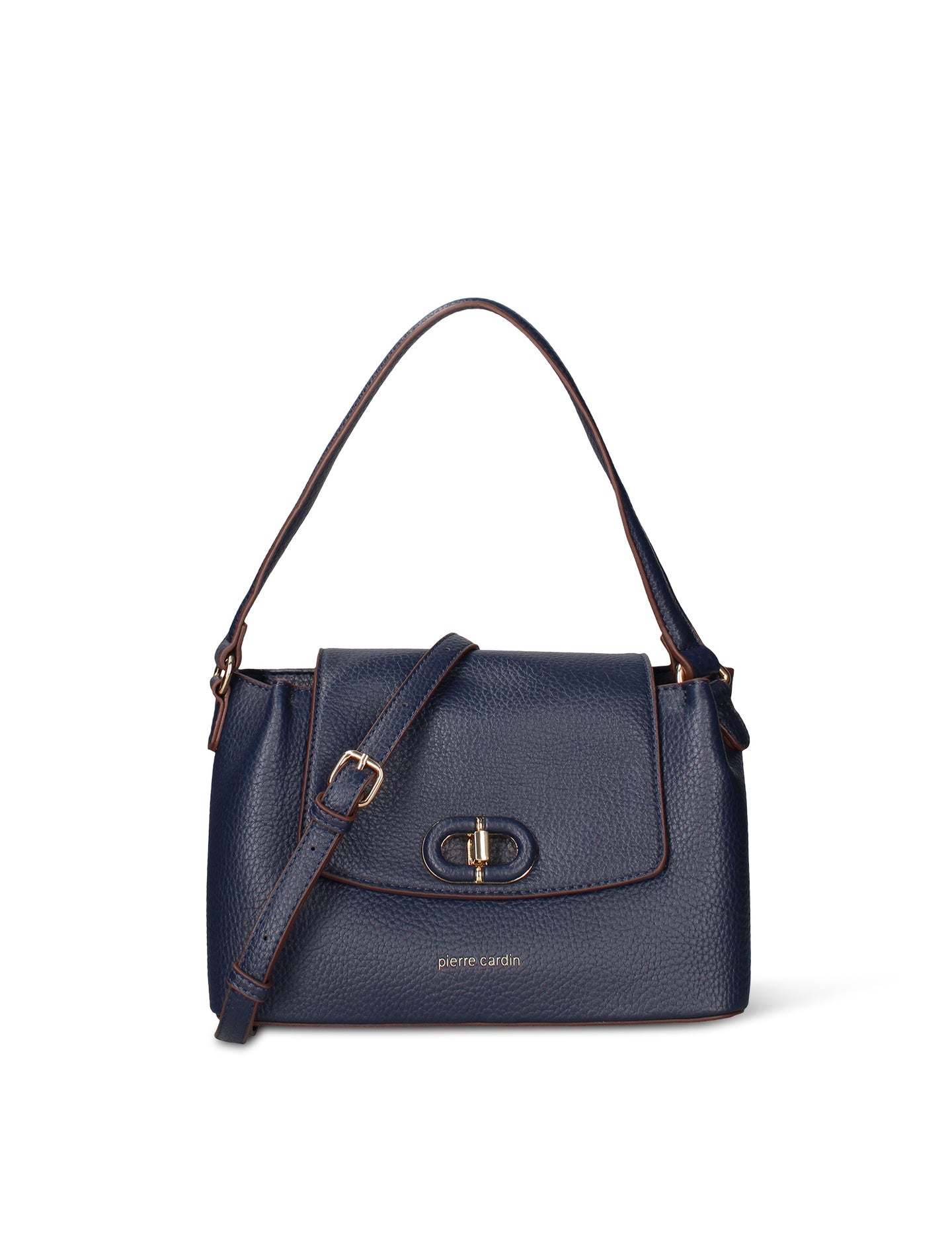 Borsa a Mano in Pelle Vegana Blu
