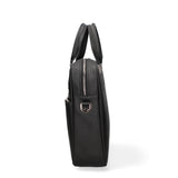 Schwarze Tasche aus echtem Leder