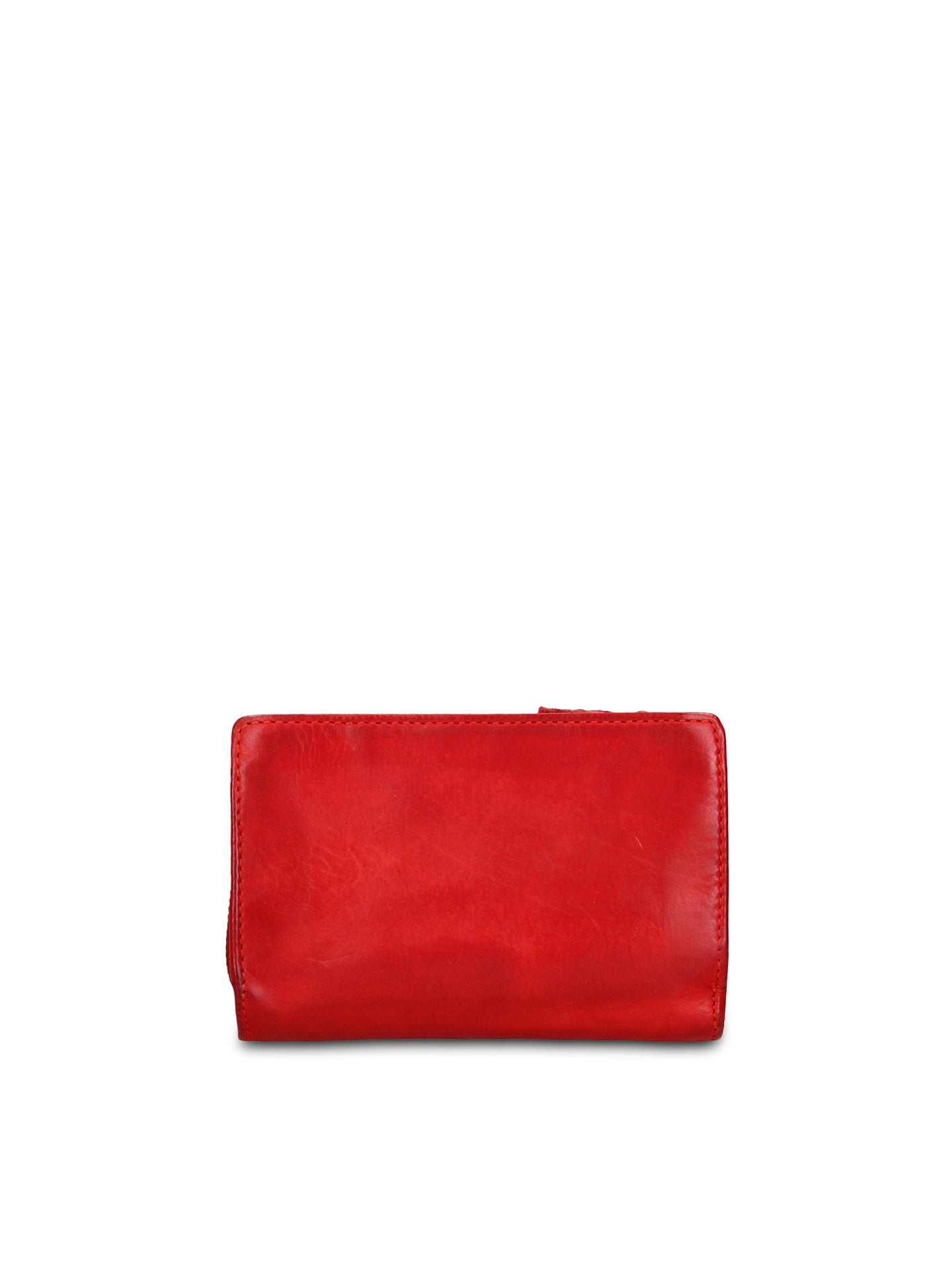 Portafoglio in Vera Pelle Rosso