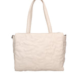 Borsa a spalla CUSTO - Bianco e Grigio