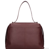 Borsa a Mano in Vera Pelle Bordeaux