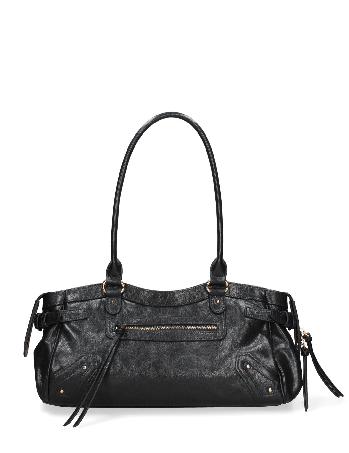 Borsa a Mano in Vera Pelle Nero Chiara Ferretti