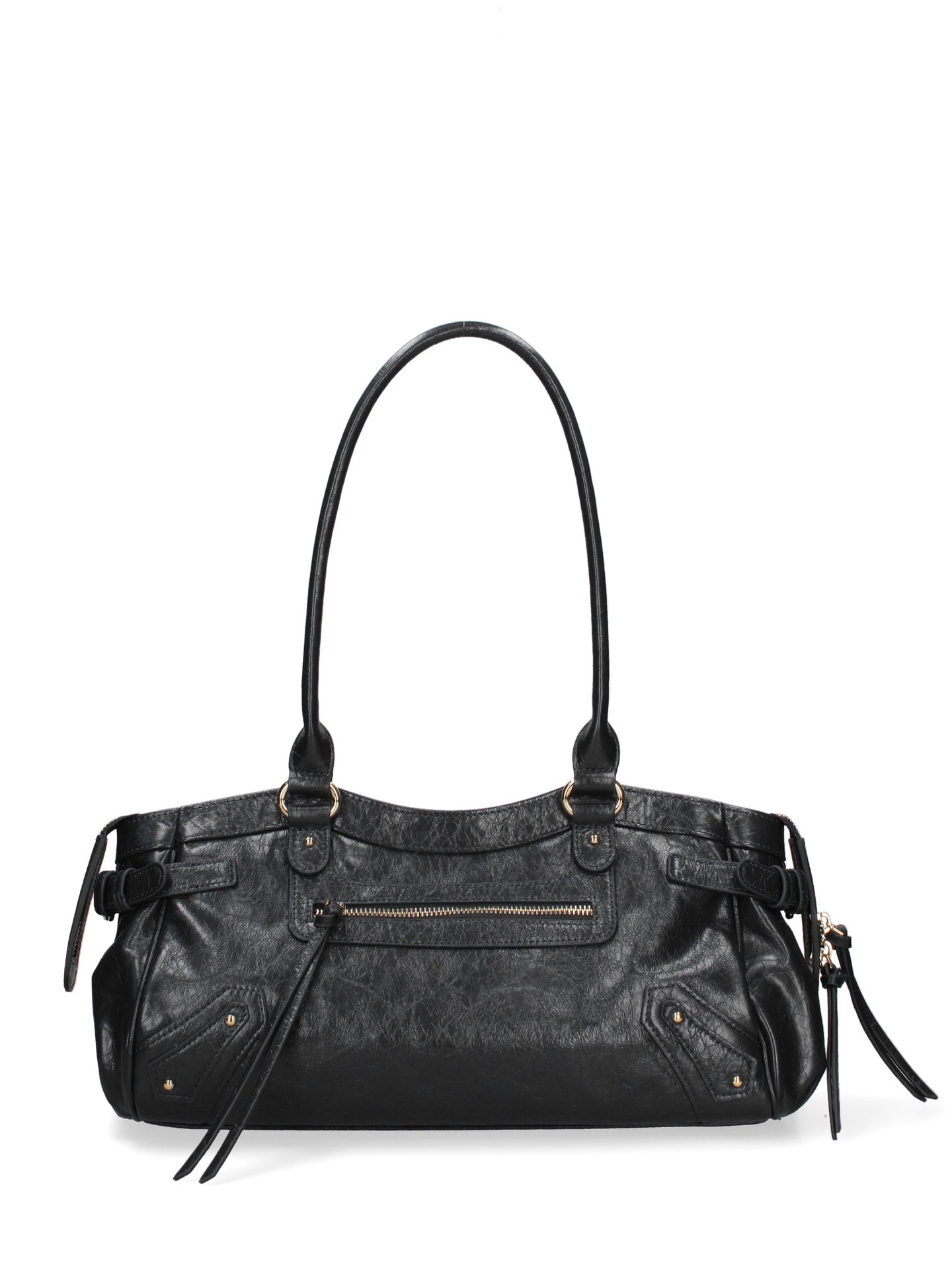 Borsa a Mano in Vera Pelle Nero Chiara Ferretti