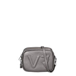 Borsa a Tracolla in Genuine Printed Suede Leather Grigio