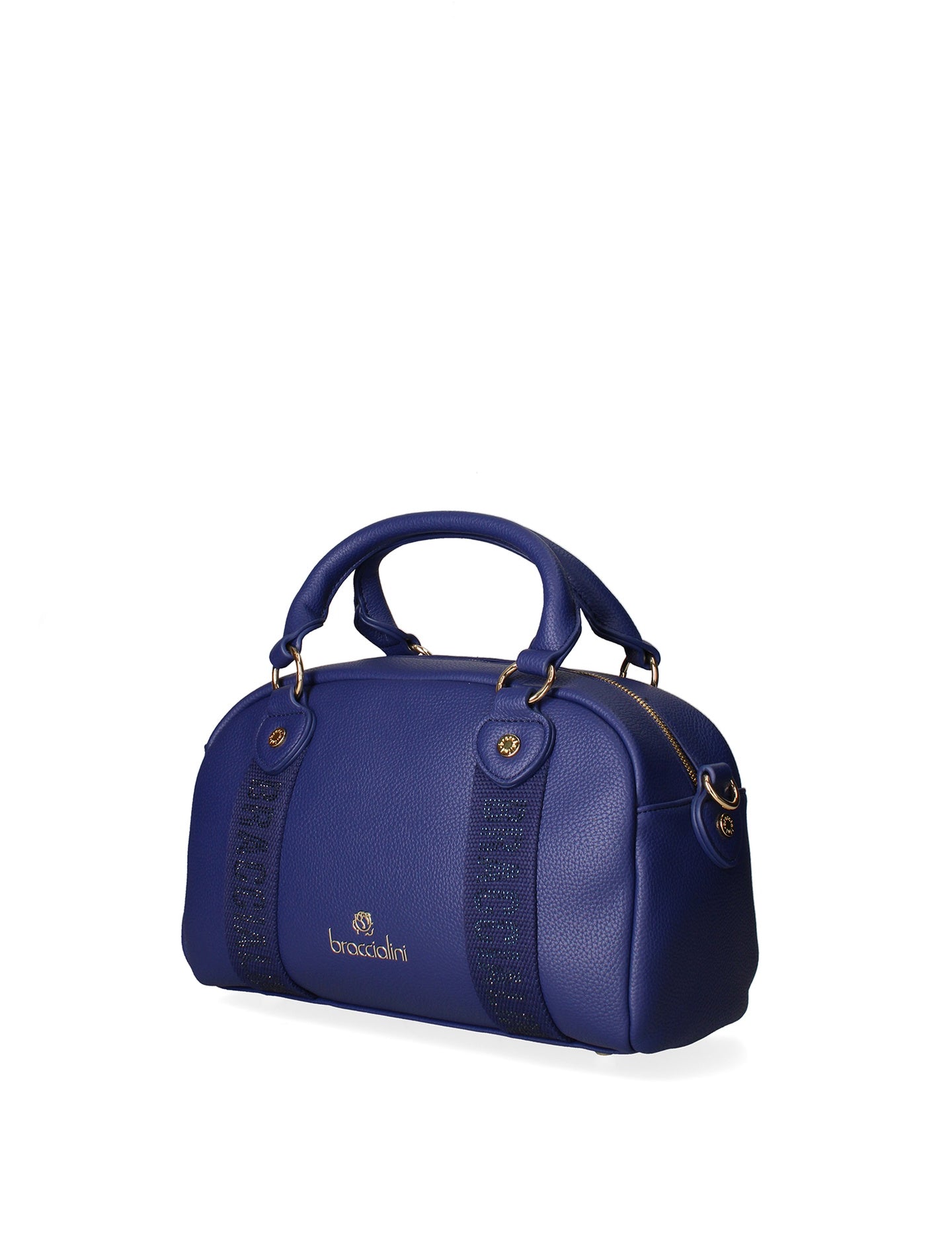 Borsa a Mano in Pelle Sintetica Blu