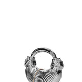 Voluta Borsa a Tracolla in Pvc Argento