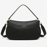 Bolso de hombro de poliéster negro