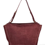 Borsa a Spalla in Vera Pelle Bordeaux Chiara Ferretti