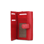 Portafoglio in Vera Pelle Rosso