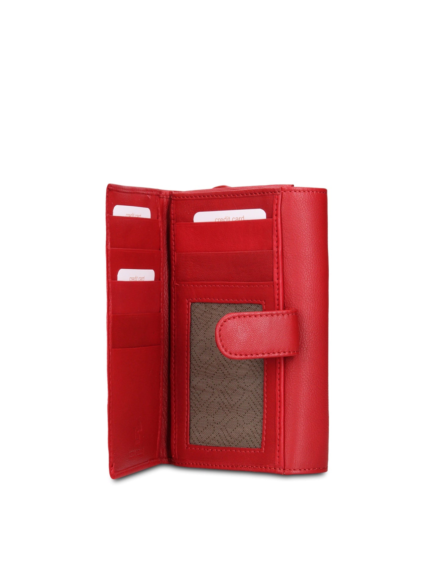 Portafoglio in Vera Pelle Rosso