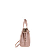 Handtasche aus echtem Leder in Antikrosa