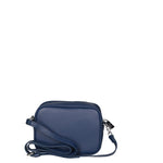 Borsa a Tracolla in Dollaro Leather Blu Scuro