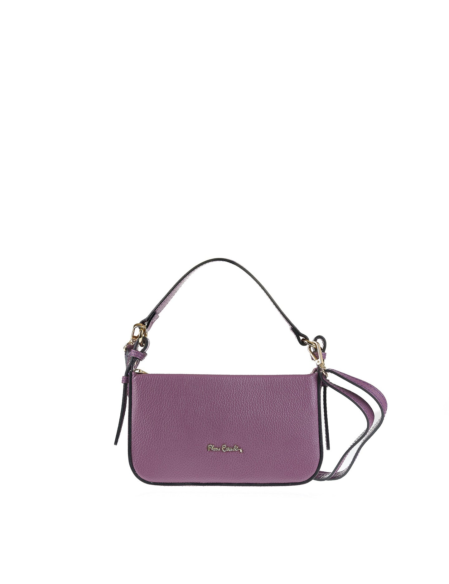 Borsa a Spalla in Vera Pelle Viola Pierre Cardin