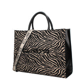 Borsa a spalla CUSTO - Zebrato