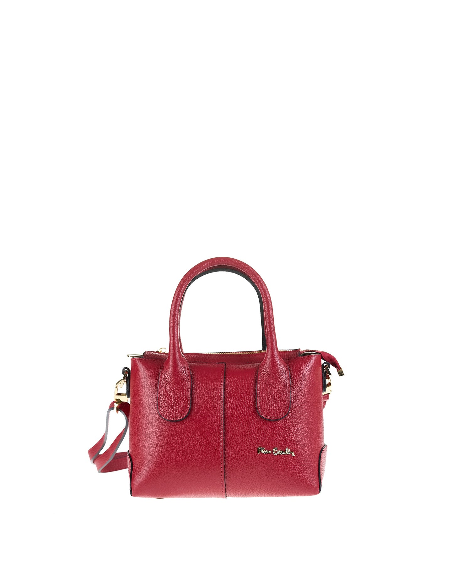 Borsa a Mano in Vera Pelle Rubino Pierre Cardin