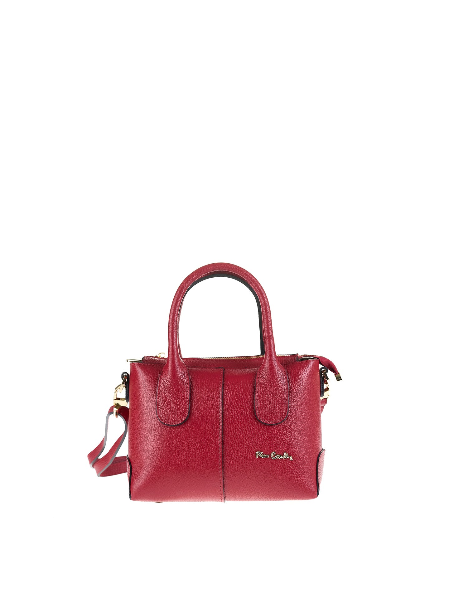 Borsa a Mano in Vera Pelle Rubino Pierre Cardin