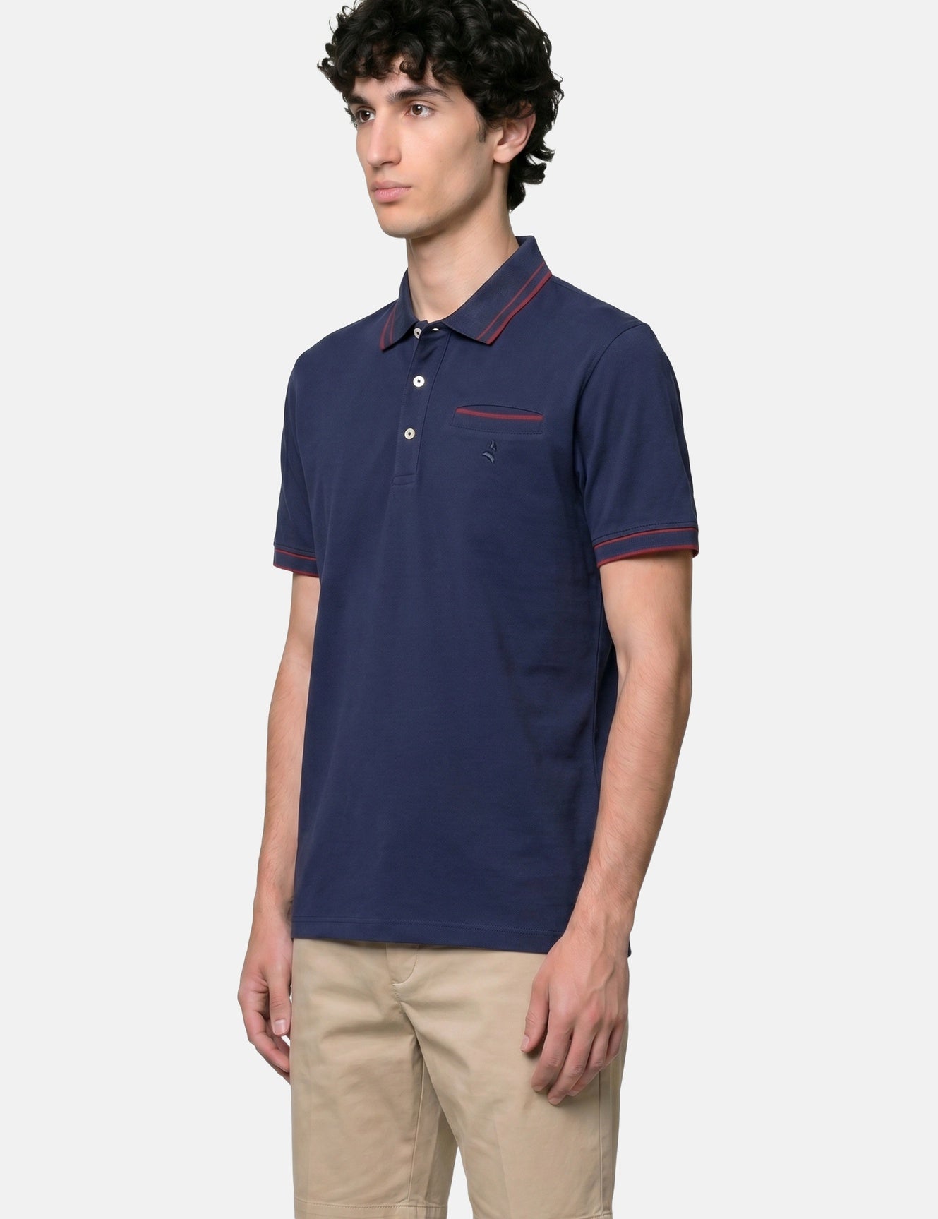 Camicia in Cotone Blu Navy