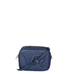 Borsa a Tracolla in Dollaro Leather Blu Scuro