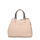 Borsa a Mano in Pelle Vegana Taupe