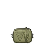 Borsa a Tracolla in Genuine Printed Suede Leather Verde