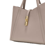 Borsa a Spalla in Pelle Taupe