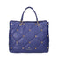Borsa a Spalla in Pelle Sintetica Blu Braccialini