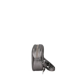 Borsa a Tracolla in Genuine Printed Suede Leather Grigio