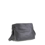 Borsa a Tracolla in Vera Pelle Grigio
