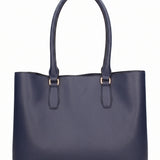 Borsa a Spalla in Pelle Vegana Blu