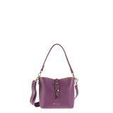 Borsa a Spalla in Vera Pelle Viola Pierre Cardin