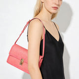Borsa a Tracolla in Vera Pelle Arancione