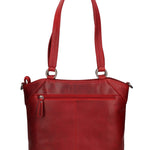 Borsa a Spalla in Vera Pelle Rosso