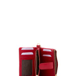 Portafoglio in Pelle Vegana Rosso