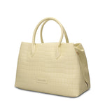 Borsa a Mano in Pelle Vegana Giallo Pierre Cardin