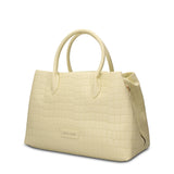 Borsa a Mano in Pelle Vegana Giallo Pierre Cardin