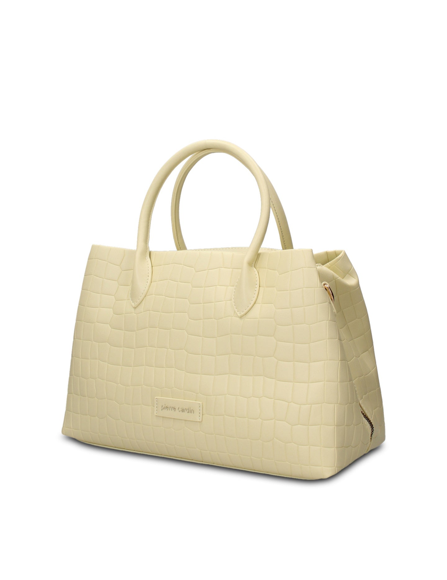 Borsa a Mano in Pelle Vegana Giallo Pierre Cardin