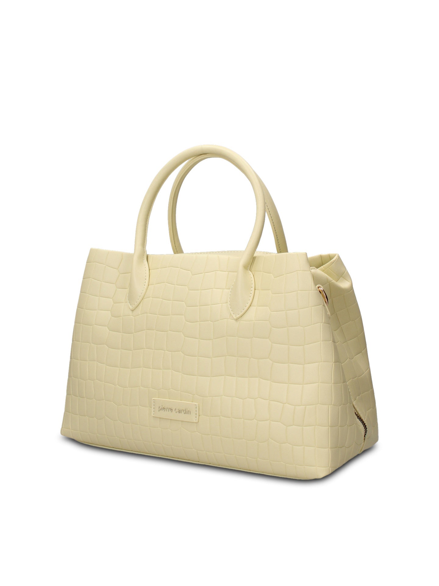 Borsa a Mano in Pelle Vegana Giallo Pierre Cardin