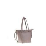Borsa a Spalla in Vera Pelle Taupe