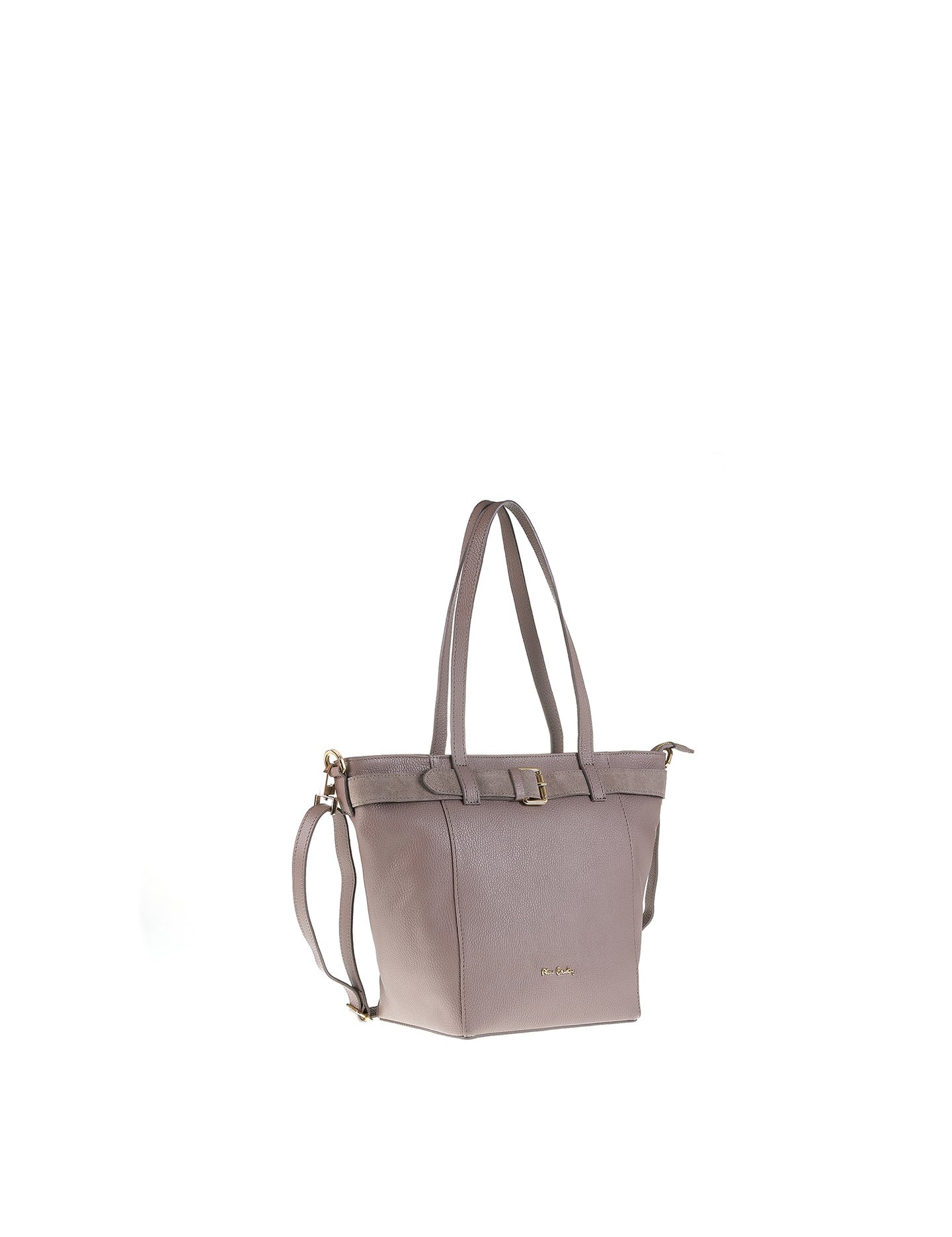 Borsa a Spalla in Vera Pelle Taupe