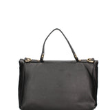Borsa a Mano in Dollaro Leather Nero
