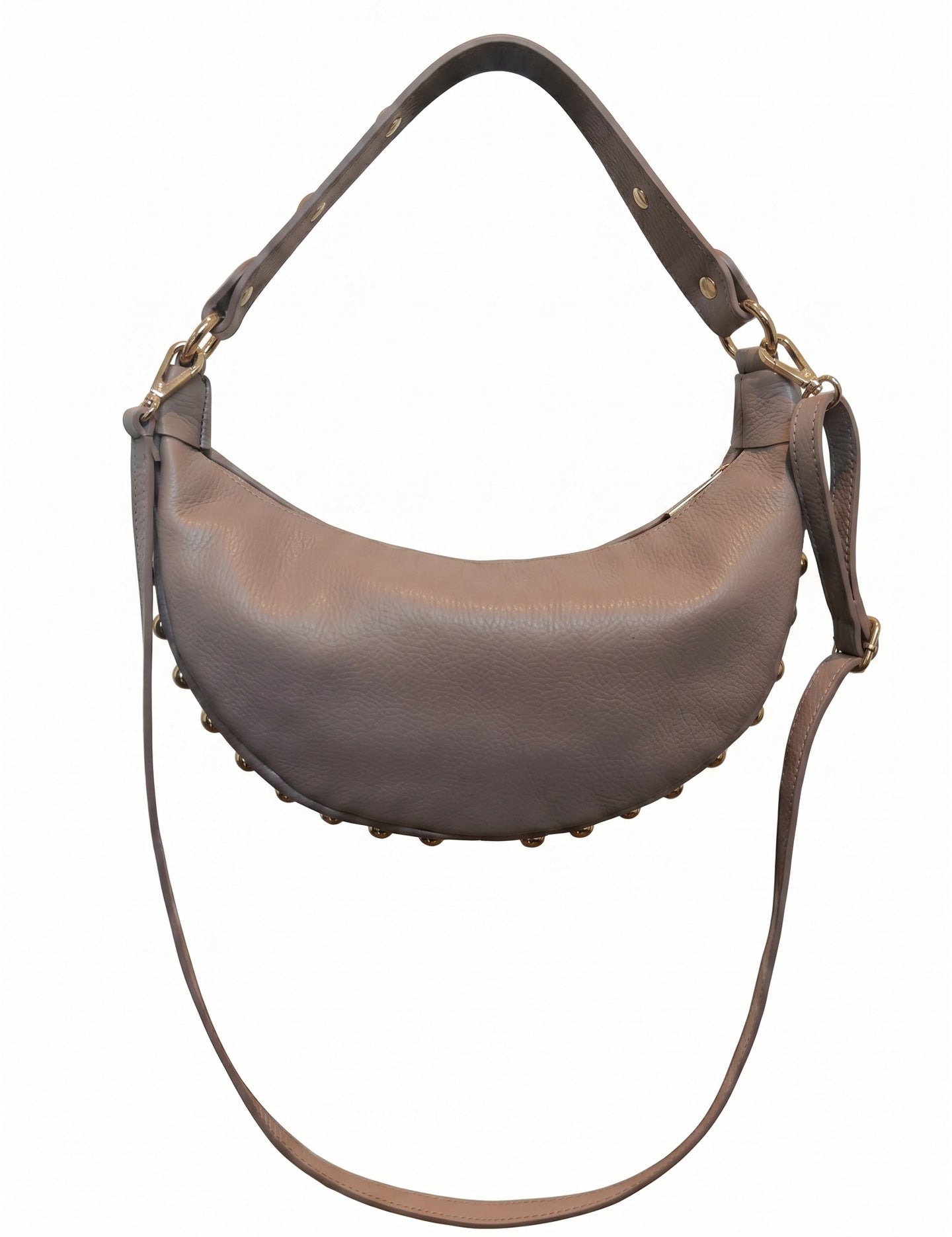 Borsa a Tracolla in Dollaro Leather Rosa