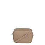 Borsa a Tracolla in Dollaro Leather Beige Scuro