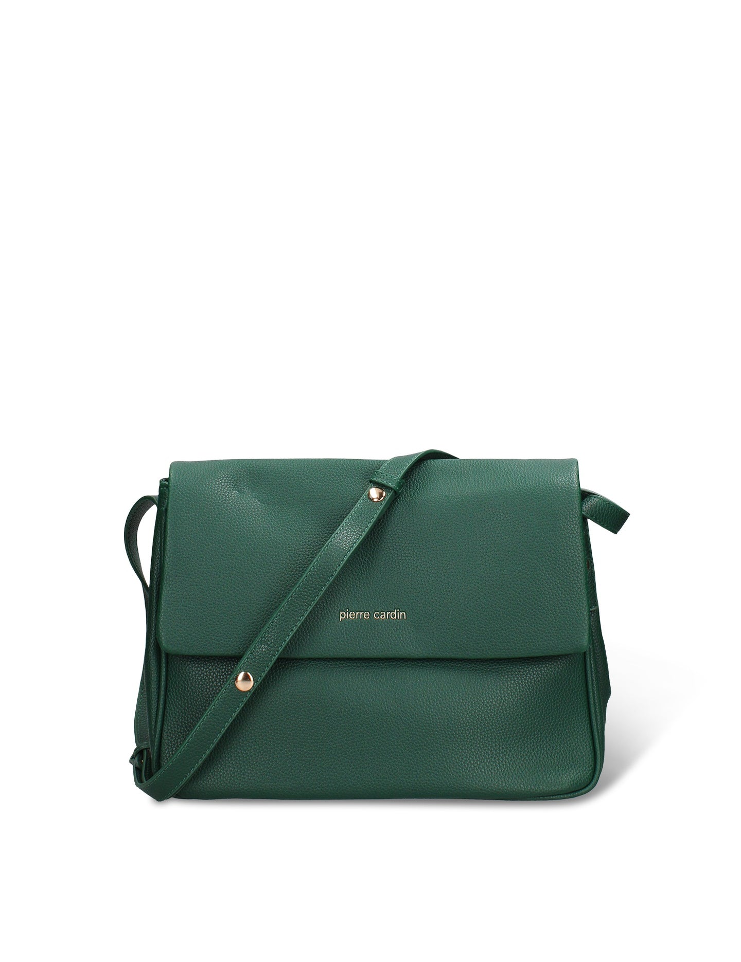 Borsa a Tracolla in Pelle Vegana Verde Scuro Pierre Cardin
